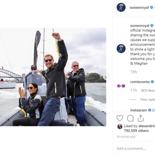 Меган Маркъл и принц Хари с общ профил в Instagram