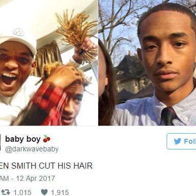 Уил Смит подстрига лично растите на сина си