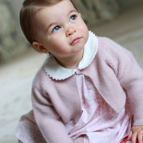 Кралското семейство публикува снимки на принцеса Шарлот за първия й рожден ден